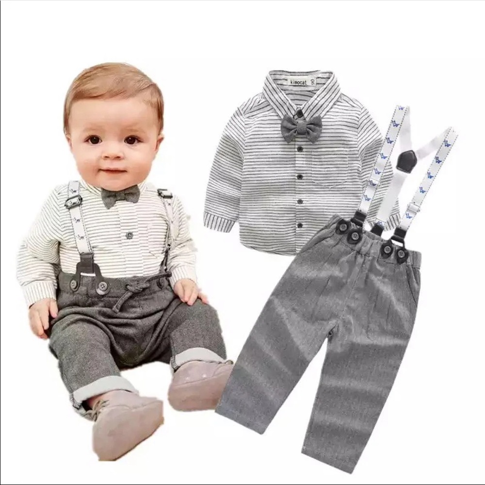LAST ONE!!! Baby Little gentleman suit set-